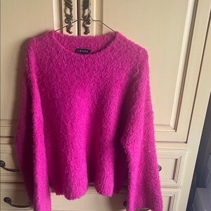 1. State Women's Fuchsia Crew Neck Sweater